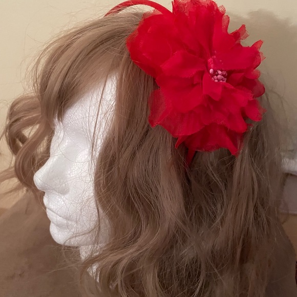 Hairbands 6 Lot Floral Reds, Blue, Pink & Glittery Purple Bow - Picture 1 of 14